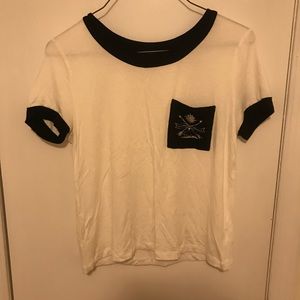 white pocket tshirt